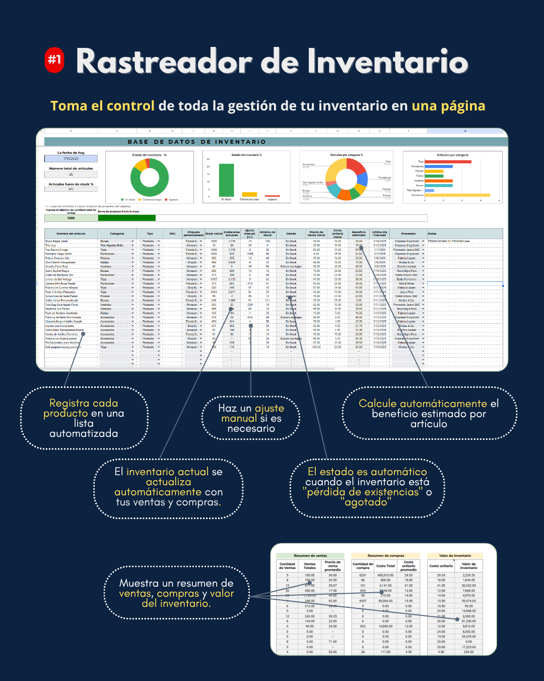 Plantilla de Inventario - EasyStock PRO