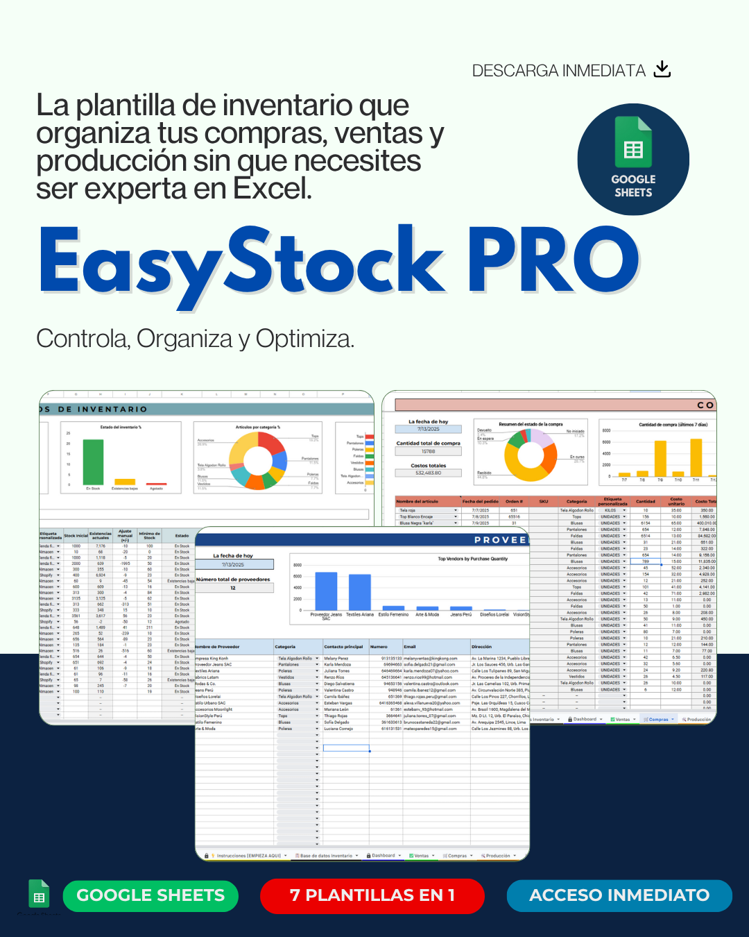 Plantilla de Inventario - EasyStock PRO