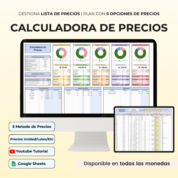 CALCULADORA DE PRECIOS